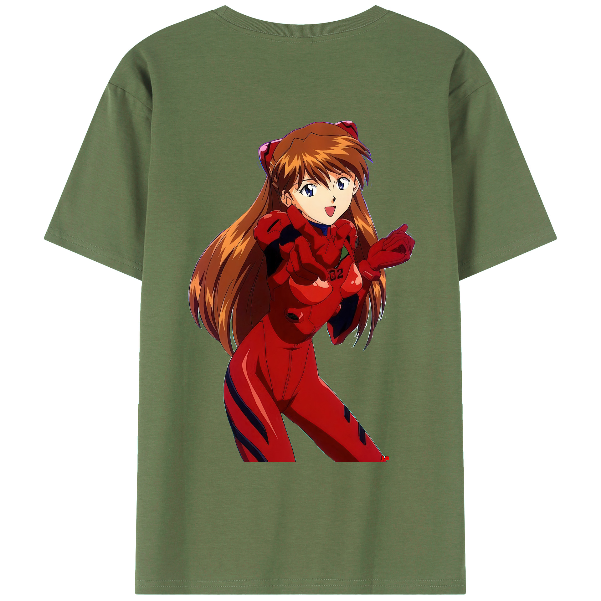 （画像用） EVA 新世紀エヴァンゲリオン 綿100％ メンズ半袖Tシャツ（バックプリント） 通気性